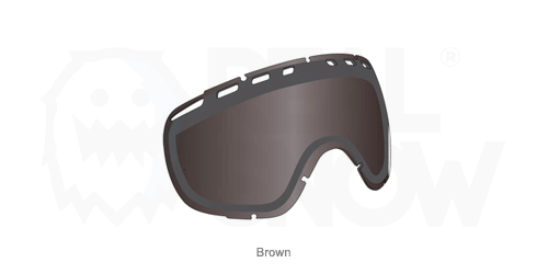 maschera snowboard brown