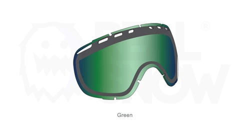 maschera snowboard green